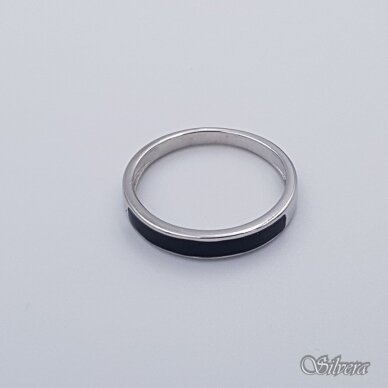 Sidabrinis žiedas su emaliu Z289; 18 mm