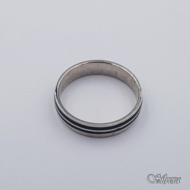 Sidabrinis žiedas su emaliu Z410; 18 mm 1