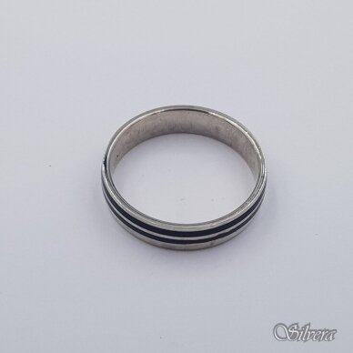 Sidabrinis žiedas su emaliu Z410; 20 mm 1