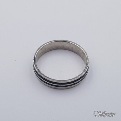 Sidabrinis žiedas su emaliu Z410; 20,5 mm 1