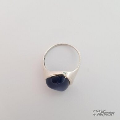 Sidabrinis žiedas su katės akies akmeniu Z1299; 21 mm 1