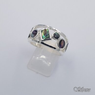 Sidabrinis žiedas su perlamutru Z596; 19,5 mm Sidabrinis žiedas su perlamutru Z596; 19,5 mm
