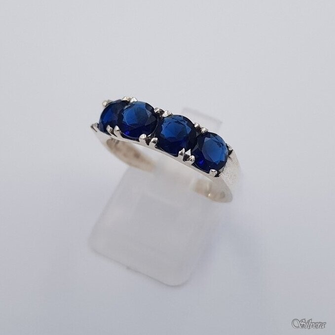 Sidabrinis žiedas su cirkoniais Z0154; 18 mm Sidabrinis žiedas su cirkoniais Z0154; 18 mm