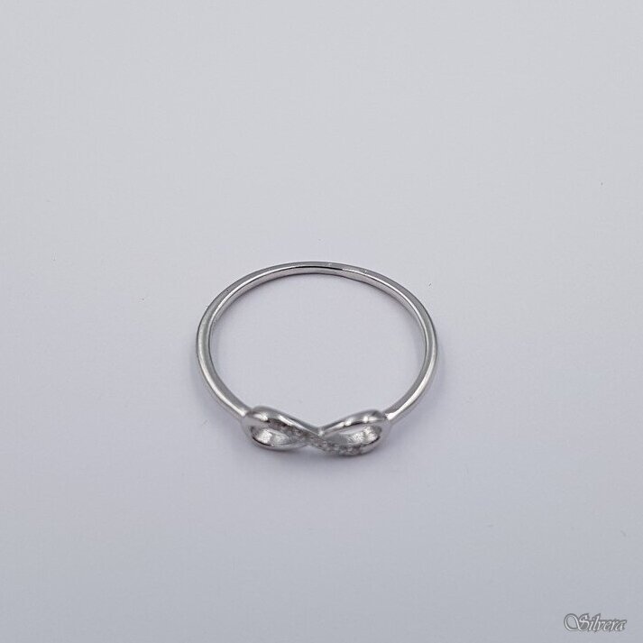 Sidabrinis žiedas su cirkoniais Z424; 19 mm 1