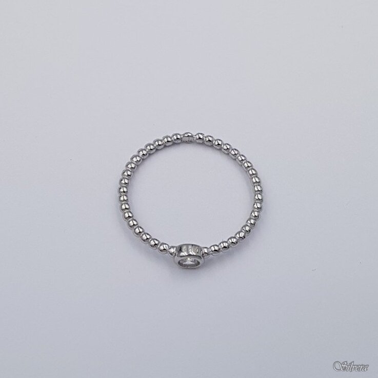 Sidabrinis žiedas su cirkoniu Z453; 18 mm 1 Sidabrinis žiedas su cirkoniu Z453; 18 mm 1