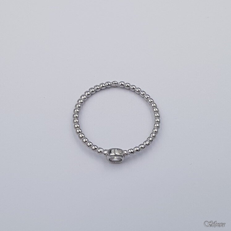 Sidabrinis žiedas su cirkoniu Z453; 17 mm 1