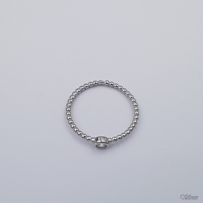 Sidabrinis žiedas su cirkoniu Z453; 16,5 mm 1 Sidabrinis žiedas su cirkoniu Z453; 16,5 mm 1