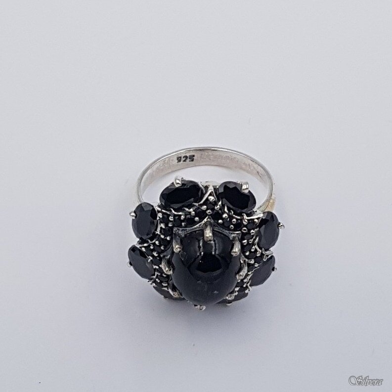 Sudraba gredzens ar cirkoniju Z0219; 19 mm 2
