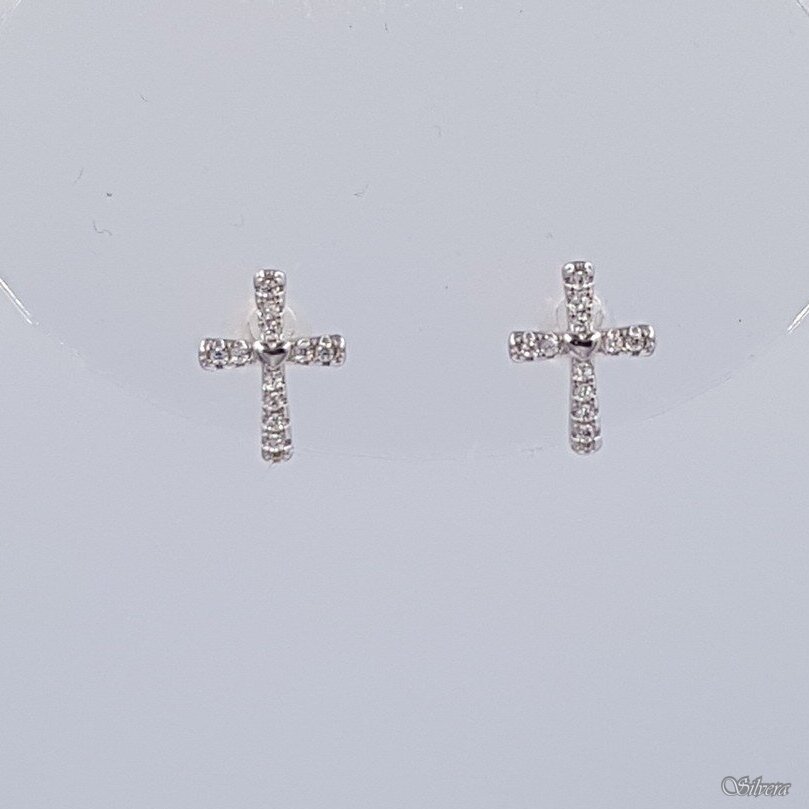 Sidabriniai auskarai su cirkoniais Au2362 1 Sidabriniai auskarai su cirkoniais Au2362 1