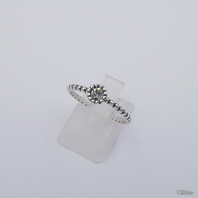 Sidabrinis žiedas su cirkoniu Z435; 17,5 mm Sidabrinis žiedas su cirkoniu Z435; 17,5 mm