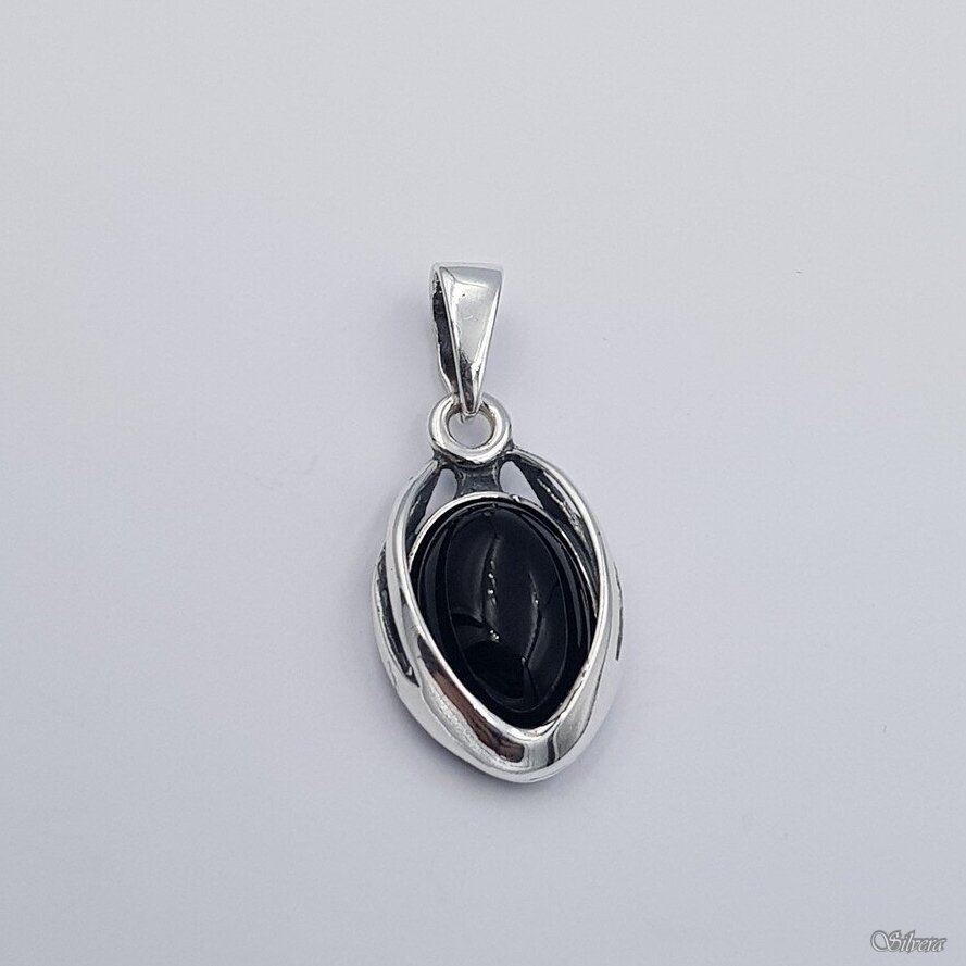 Sudraba piekariņš ar oniksu P0196
