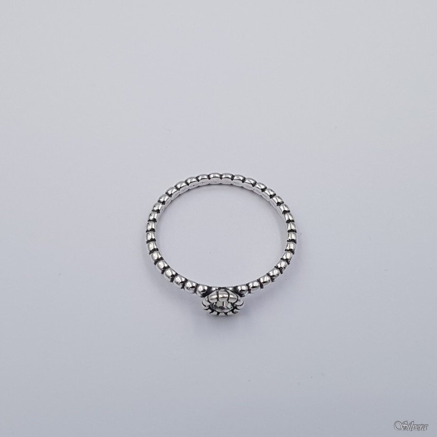 Sidabrinis žiedas su cirkoniu Z435; 17,5 mm 1 Sidabrinis žiedas su cirkoniu Z435; 17,5 mm 1
