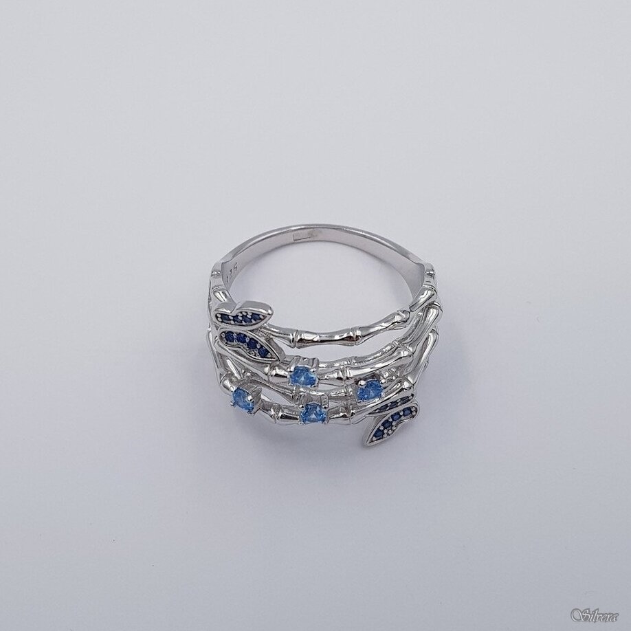 Sidabrinis žiedas su cirkoniais Z456; 18,5 mm 2 Sidabrinis žiedas su cirkoniais Z456; 18,5 mm 2