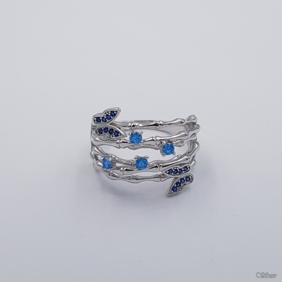 Sidabrinis žiedas su cirkoniais Z456; 18 mm 1 Sidabrinis žiedas su cirkoniais Z456; 18 mm 1