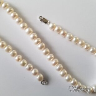 Vėrinys iš perlų FBW39; 50 cm